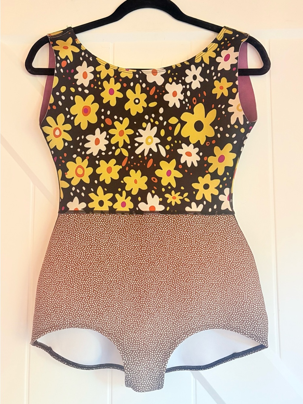 Seea Daisy Floral One Piece Swimsuit Retro Surf Swim M